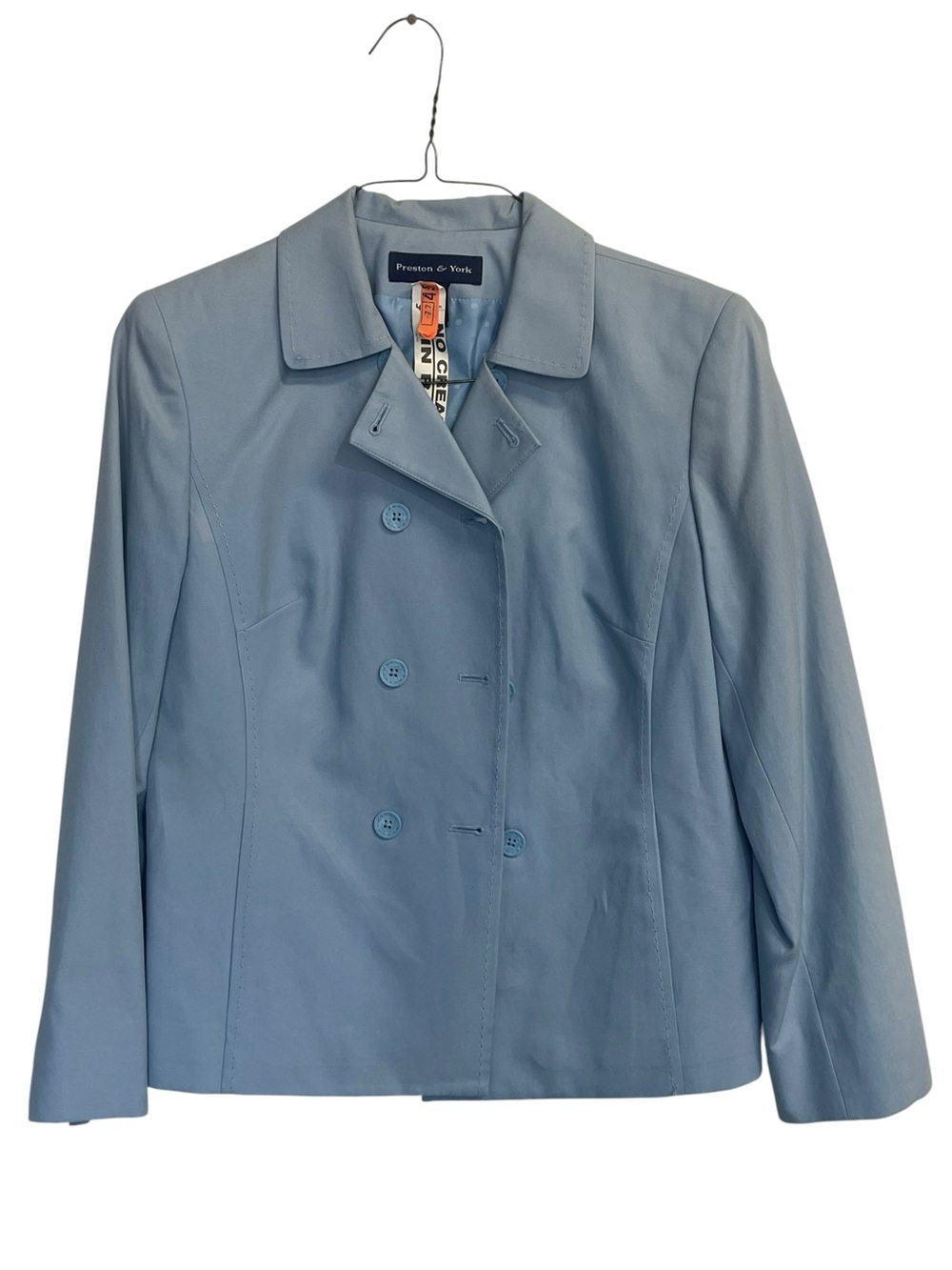 Preston & York Blue Skirt Suit Set Women’s Size 6 Career Office Classic